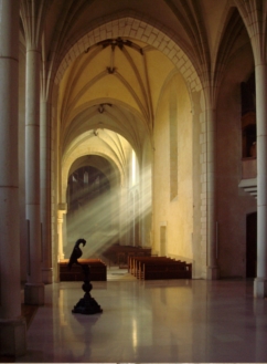 nef de l'abbatiale de Solesmes