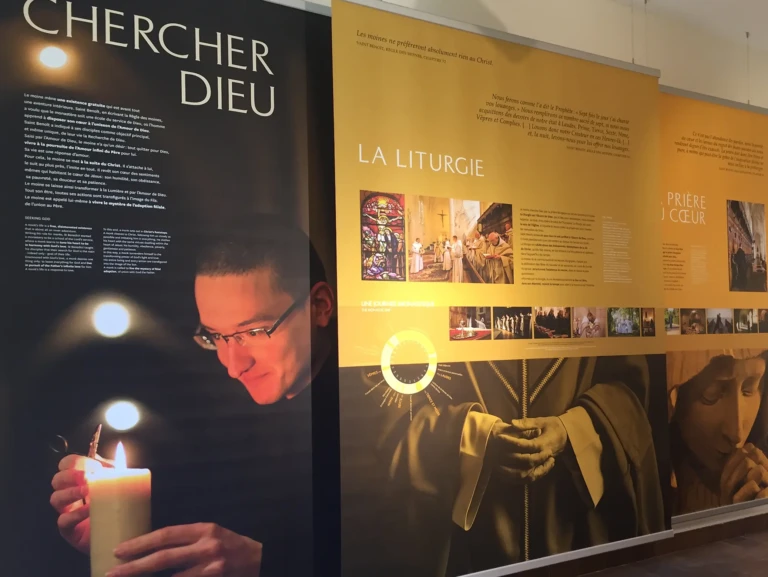 Solesmes-expo vie des moines